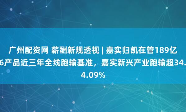 广州配资网 薪酬新规透视 | 嘉实归凯在管189亿规模6产品近三年全线跑输基准，嘉实新兴产业跑输超34.09%