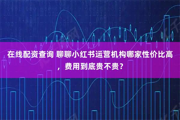 在线配资查询 聊聊小红书运营机构哪家性价比高，费用到底贵不贵？